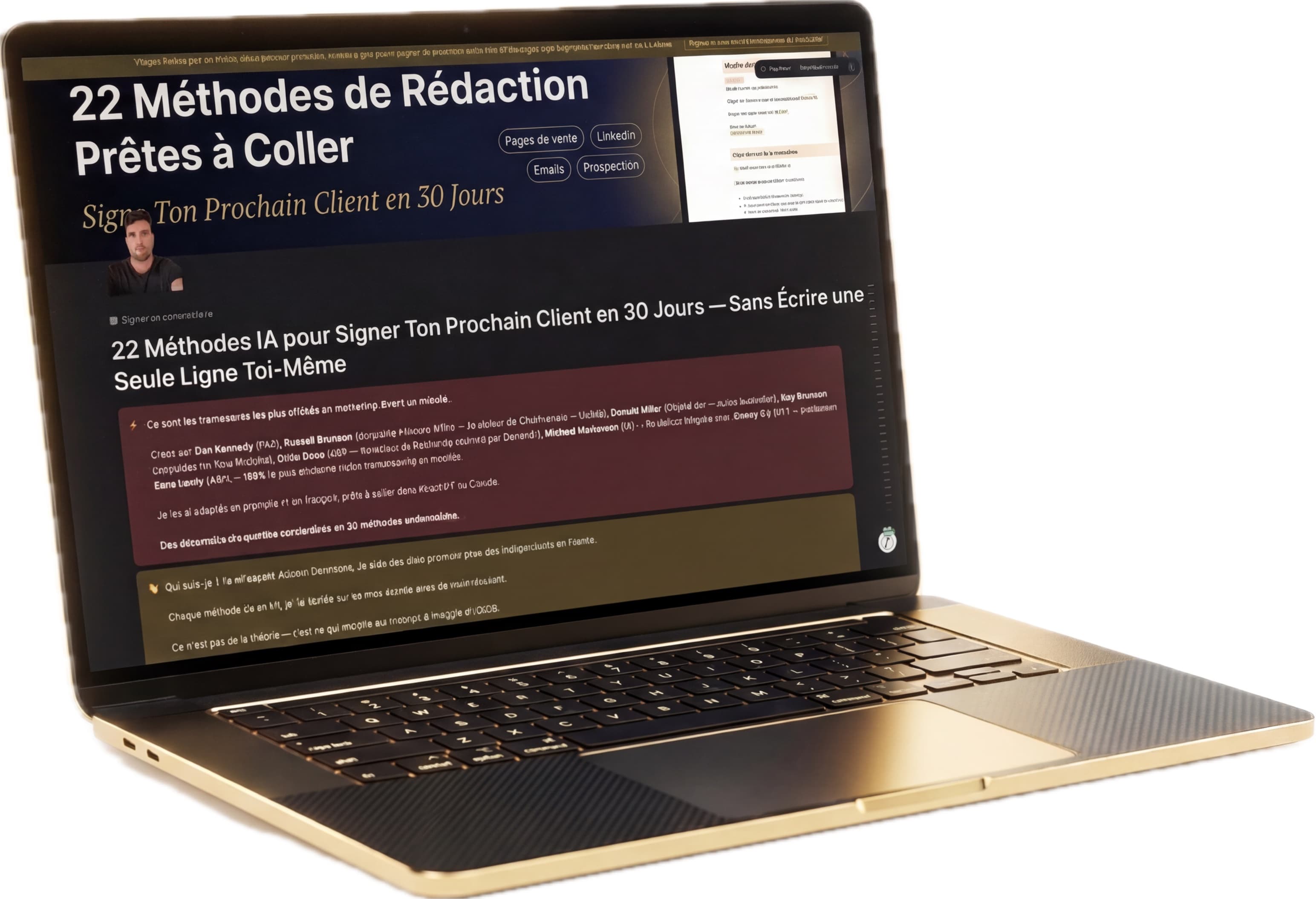 22 Méthodes de Rédaction — Template Notion